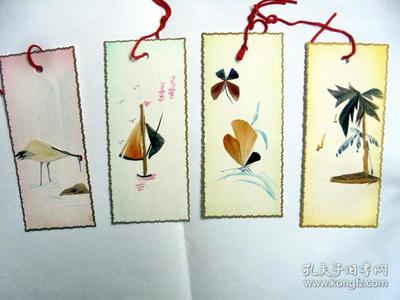 歲月留痕 一套60、70年代中國(guó)工藝美術(shù)品羽毛水彩書(shū)簽的懷舊之美